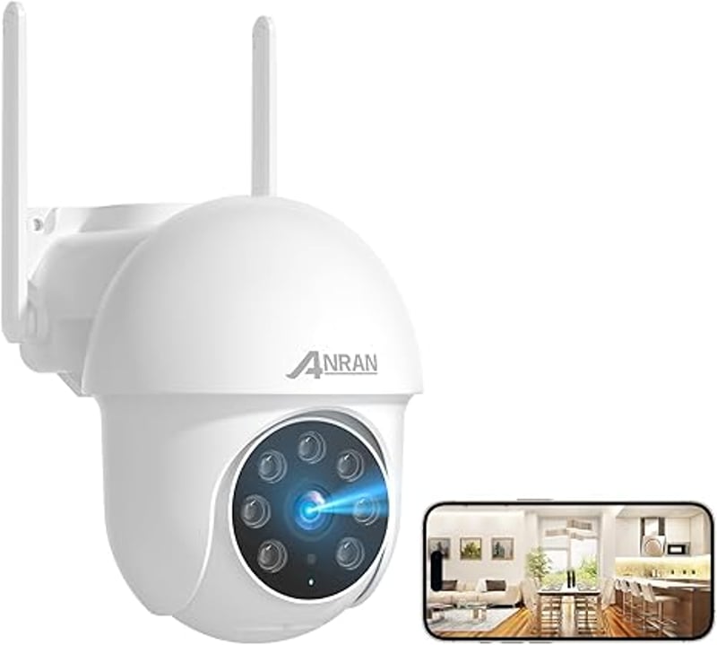 ANRAN 3K WiFi biztonsági kamera 360°-os forgatással