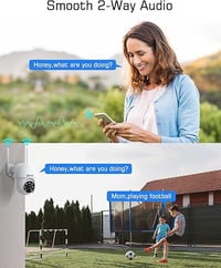 ANRAN 3K WiFi biztonsági kamera 360°-os forgatással 4