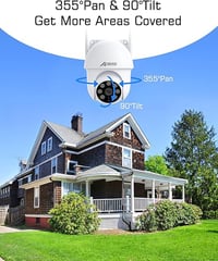 ANRAN 3K WiFi biztonsági kamera 360°-os forgatással 3