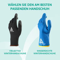 Mănuși de protecție de iarnă Ansell ActivArmr 97-631 cu strat din PVC, mănuși de siguranță din nailon rezistente la frig pentru o prindere sigură, 1 pereche, mărimea 8 (S) 7