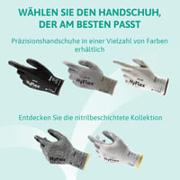 Ansell HyFlex 48-101 Nylon Munkakesztyű Fekete 12 Pár Méret 9 7