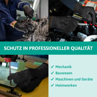 Ansell HyFlex 48-101 Nylon Munkakesztyű Fekete 12 Pár Méret 9 3