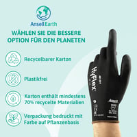 Ansell HyFlex 48-101 Nylon Munkakesztyű Fekete 12 Pár Méret 9 10