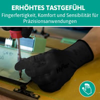 Ansell HyFlex 48-101 Nylon Munkakesztyű Fekete 12 Pár Méret 9 5