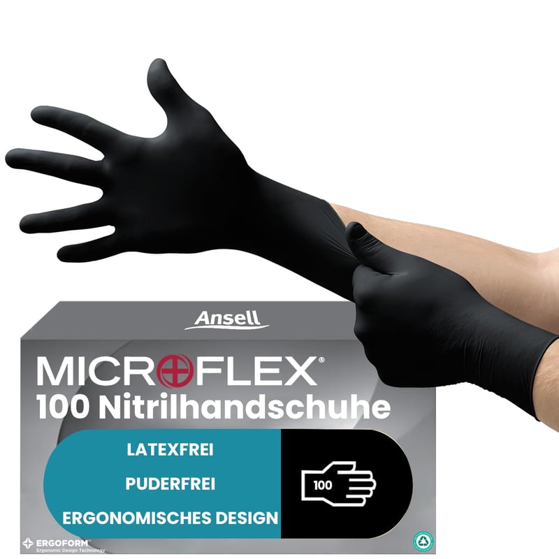 Ansell Microflex 93-732 Nitril Munkakesztyű XL 100db Latex- és Pudermentes