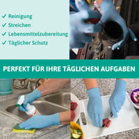 Ansell VersaTouch 92-471 Nitril Egyutas Kesztyű Kék M 100db Latex Mentes 4