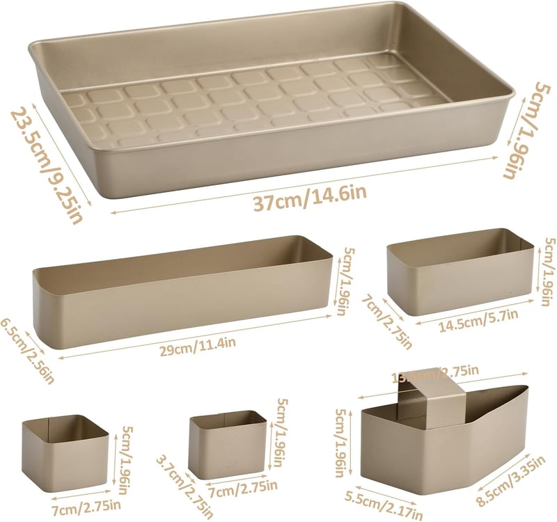 Anseom Szám és Betű Tortaforma Készlet, Nagy Tapadásmentes Sütőforma 9 Cserélhető Betéttel, 37,5x23,8 cm, Esküvő Születésnap