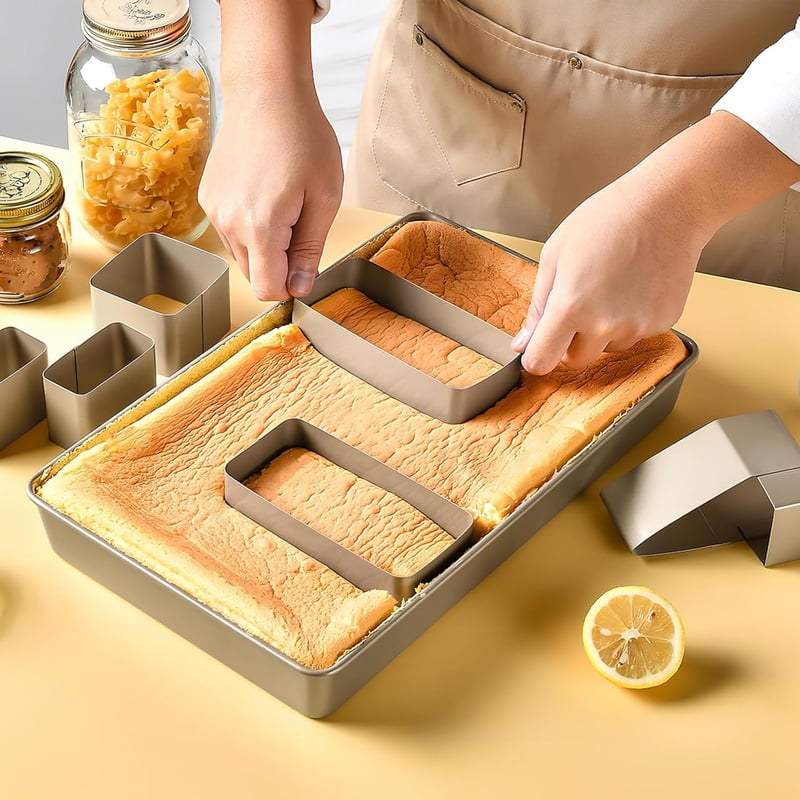 Anseom Szám és Betű Tortaforma Készlet, Nagy Tapadásmentes Sütőforma 9 Cserélhető Betéttel, 37,5x23,8 cm, Esküvő Születésnap