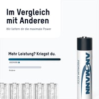 Nabíjateľné batérie Ansmann AAA Micro NiMH 1050 mAh 1,2 V – balenie 8 ks – pre DECT telefóny, fotoaparáty, MP3 prehrávače, solárne svetlá a čelovky 6