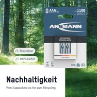 Nabíjateľné batérie Ansmann AAA Micro NiMH 1050 mAh 1,2 V – balenie 8 ks – pre DECT telefóny, fotoaparáty, MP3 prehrávače, solárne svetlá a čelovky 4