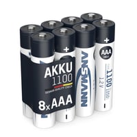 Nabíjateľné batérie Ansmann AAA Micro NiMH 1050 mAh 1,2 V – balenie 8 ks – pre DECT telefóny, fotoaparáty, MP3 prehrávače, solárne svetlá a čelovky 1