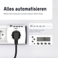 Ansmann AES5 digitális LCD időzítő, 3680W, 8 kapcsolási időponttal 3