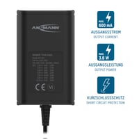 Sursă de alimentare universală Ansmann APS 300 12V – cu 7 adaptoare – pentru dispozitive electrice mici 3-12V – max. 300 mA 2