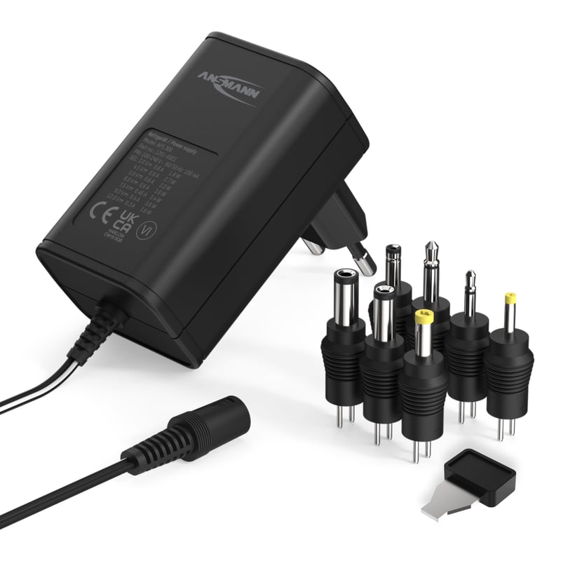 Sursă de alimentare universală Ansmann APS 300 12V – cu 7 adaptoare – pentru dispozitive electrice mici 3-12V – max. 300 mA