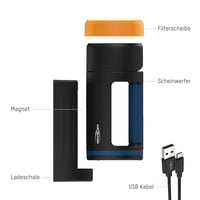 Ansmann snažna LED ručna svjetiljka s baterijom od 5200 mAh, Micro USB punjenjem, 3 načina rada, podesivom glavom i funkcijom svjetla za nuždu 3