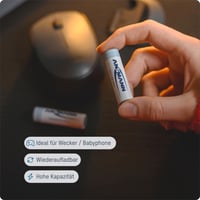 Nabíjateľná NiMH batéria Ansmann HR20 Mono D 1,2 V 5000 mAh – 2 ks – Nabíjateľný článok s nízkym samovybíjaním pre rádiá, reproduktory a hračky 2