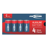 Alkalické batérie Ansmann LR14 Baby C 1,5 V – balenie 4 ks, dlhotrvajúci výkon 3