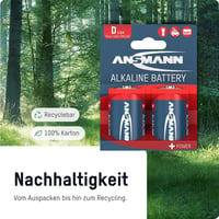 Ansmann LR20 D alkáli elem, 1,5 V - 4 db 3