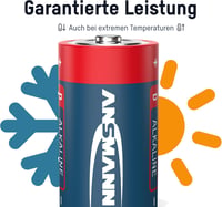 Ansmann LR20 D alkáli elem, 1,5 V - 4 db 4