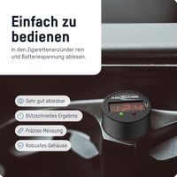 ANSMANN Power Check 12/24V feszültségmérő autó akkumulátor teszter LED kijelzővel 3