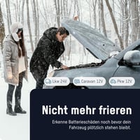 ANSMANN Power Check 12/24V feszültségmérő autó akkumulátor teszter LED kijelzővel 5