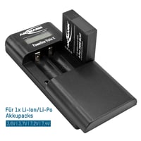 Univerzálna nabíjačka batérií Ansmann Powerline Vario X pre akumulátory do fotoaparátov, Li-Ion, LiPo, NiMH a 2x AA / 2x AAA batérie s nastaviteľným nabíjacím slotom, čierna 2