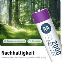 Ansmann Mignon AA újratölthető Li-Ion elem C-csatlakozóval, 1800 mAh, 1,5 V - 4 db 3