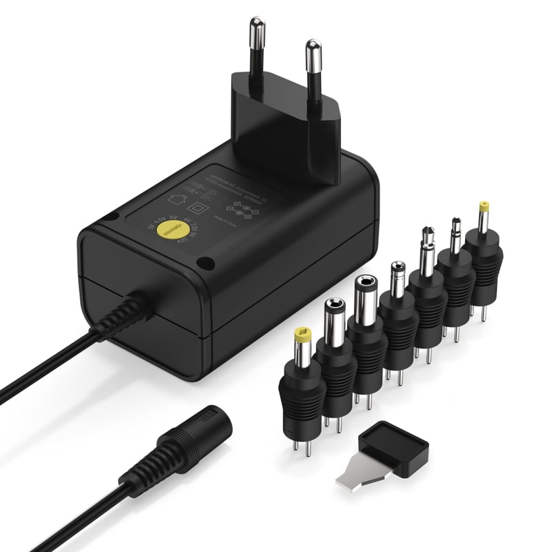 Univerzálny sieťový adaptér Ansmann 3-12V 300mA DC spínaný napájací zdroj so 7 konektormi