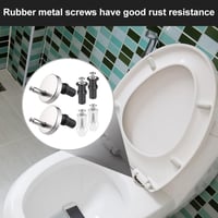 Ansodo 6 részes WC ülőke csavar szett rozsdamentes rögzítéssel 3