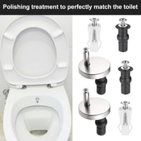 Ansodo 6 részes WC ülőke csavar szett rozsdamentes rögzítéssel 5
