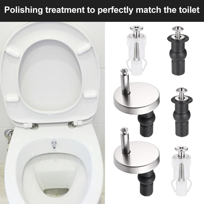 Ansodo 6 részes WC ülőke csavar szett rozsdamentes rögzítéssel
