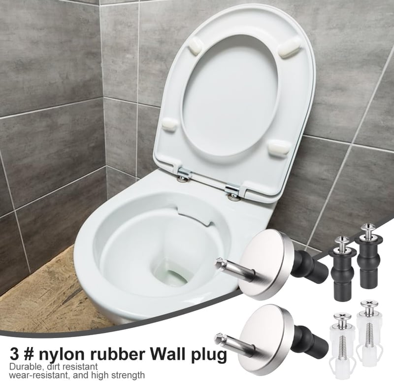 Ansodo 6 részes WC ülőke csavar szett rozsdamentes rögzítéssel