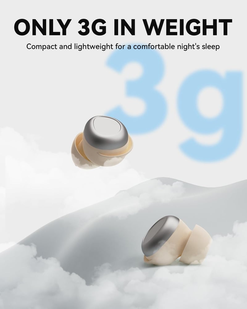 ANSTEN Bluetooth 5.4 Fülhallgató Zajszűrés, Alváshoz Oldalsó Alvók, 48 Órás Akkumulátor