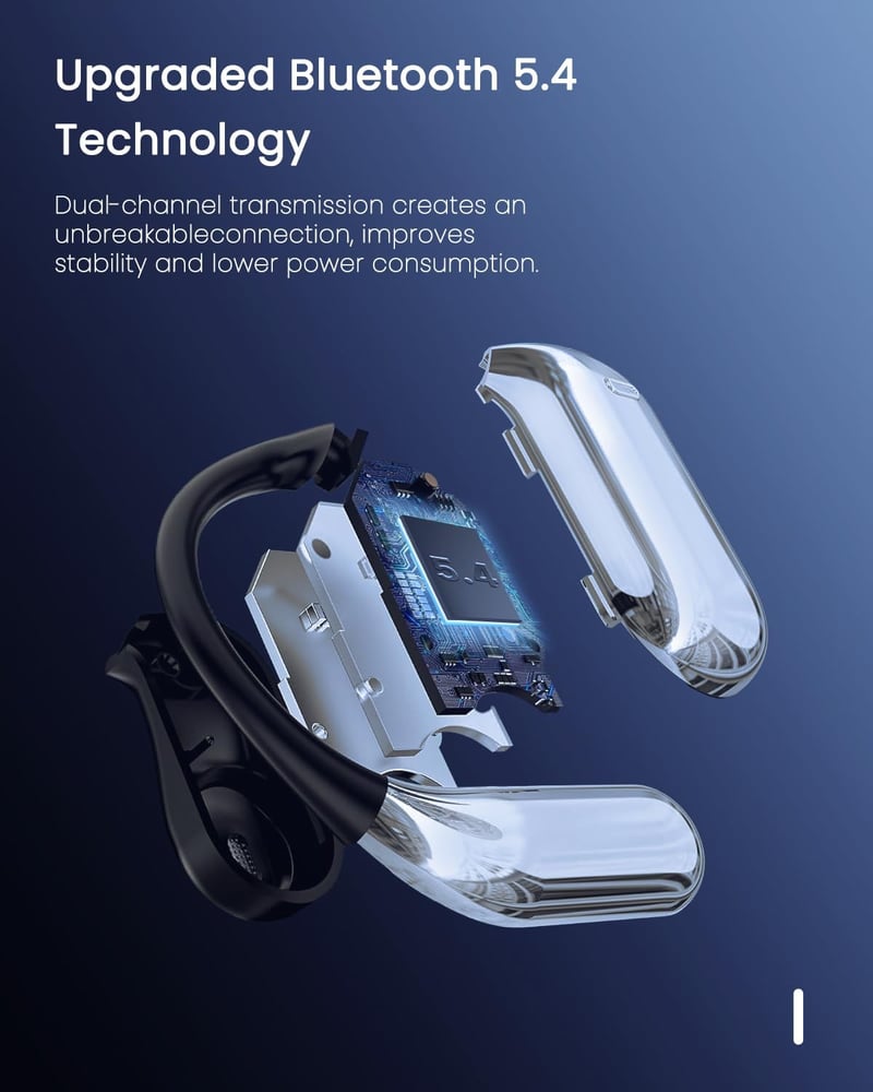 ANSTEN Fordító Fülhallgató Bluetooth 5.4, 144 Nyelvű Nyitott Füles Headset LCD Érintőképernyővel