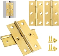 Anstore 4 db arany színű billenő pánt 70x40x1.3 mm csapágyas teherbíró ajtó ablak szekrény zsanér 24 csavarral 9