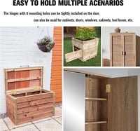 Anstore 4 db arany színű billenő pánt 70x40x1.3 mm csapágyas teherbíró ajtó ablak szekrény zsanér 24 csavarral 8
