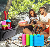 Anstore 6/8 db újrafelhasználható jégcsomag hűtőtáskához, piknikhez 8