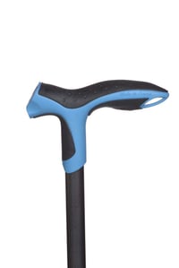 Baston din aluminiu Antar Soft Step albastru, 360 g, dispozitiv de mers ușor cu mâner pentru vârstnici 3