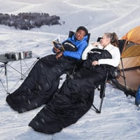 ANTARCTICA GEAR Fűthető Mumia Hálózsák 16000mAh Powerbank Fekete Kemping Utazás 6