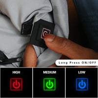 ANTARCTICA GEAR Fűthető Mumia Hálózsák 16000mAh Powerbank Fekete Kemping Utazás 4