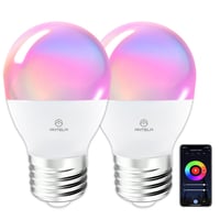 ANTELA Alexa pametna LED žarulja E27 G45 5W 470LM RGB WLAN Smart 2 kom - prigušiva, upravljanje putem aplikacije, kompatibilna s Google Home, 2700K-6500K 1
