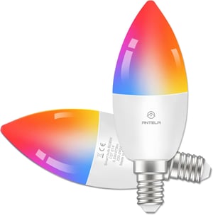 ANTELA Smart E14 LED žarulja WiFi, RGB, prigušiva, 2700-6500K - 2 kom.