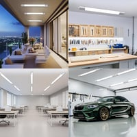 ANTENLICHT LED Nedvességálló Mennyezeti Lámpa 120 cm 36W 3960 lm Hidegfehér 5000K IP65 Vízálló Műhely Iroda Pince Garázs Fehér 5