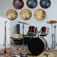 ANTETOK Arany Handpan Dob 440Hz 22 Hüvelyk 12 Hangos D-moll Acél Tongue Drum Meditációhoz Jógához Hangterápiához Tokkal 7