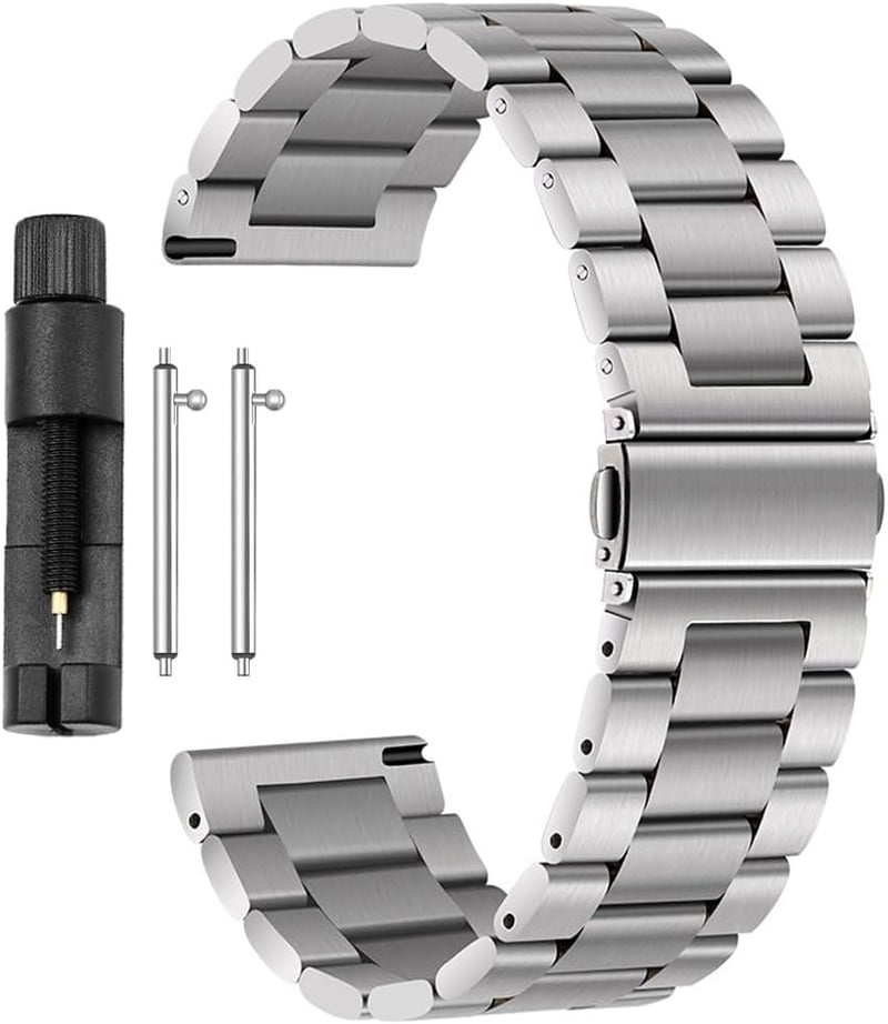 Antfly Fém Óraszíj 20mm Rozsdamentes Acél Gyorscsere Unisex