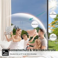 Antrect okenná fólia 70x200 cm, jednosmerná zrkadlová fólia, protislnečná ochrana a UV filter — chybná, čiastočne funkčná: stlačená (stav: pozri 2. obrázok) 4