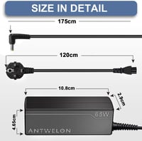 ANTWELON 65W Acer Aspire laptop töltő adapter 5.5x1.7mm csatlakozó 6