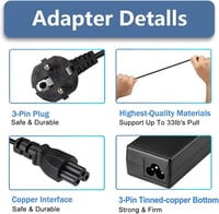ANTWELON HP laptop töltő 65W/45W - 19,5V, 4,5 mm csatlakozó 7