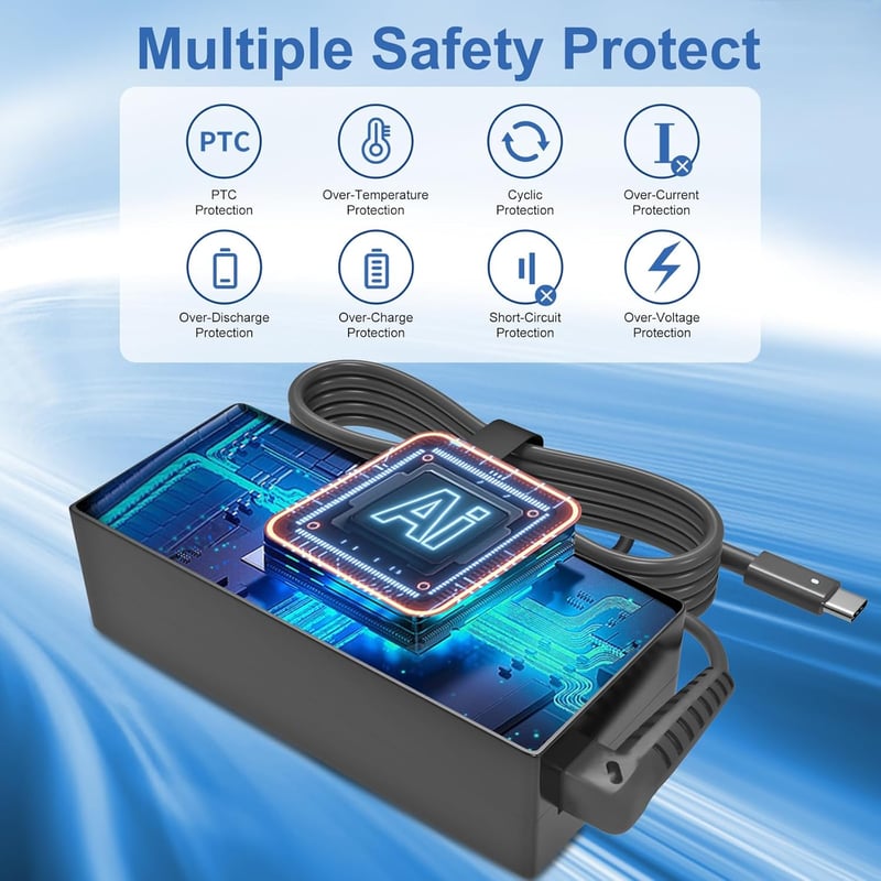 ANTWELON 65W USB-C laptop töltő 20V 3.25A Lenovo ThinkPad Dell XPS HP Asus Acer