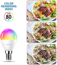 ANWIO E14 okos LED izzó WiFi vezérléssel 7